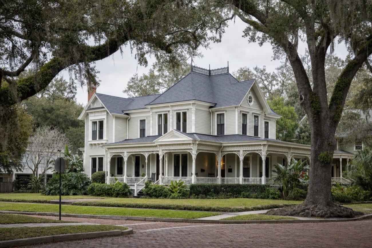 Historic Hyde Park home with a slate-profile metal shingle roof